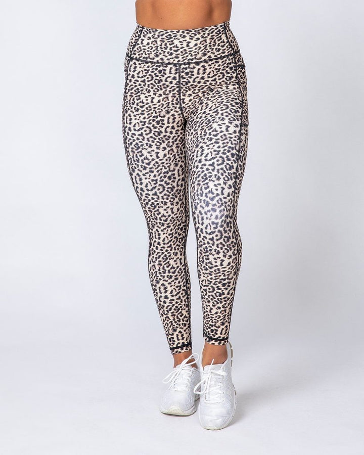 Motion Pocket Ankle Length - Yellow Leopard - Mackay Cycles - [product_SKU] - Muscle Nation