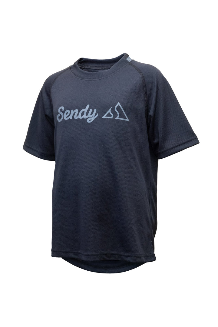 Send It Kids Short Sleeved MTB Jersey | Bold Black - Mackay Cycles - [product_SKU] - Sendy