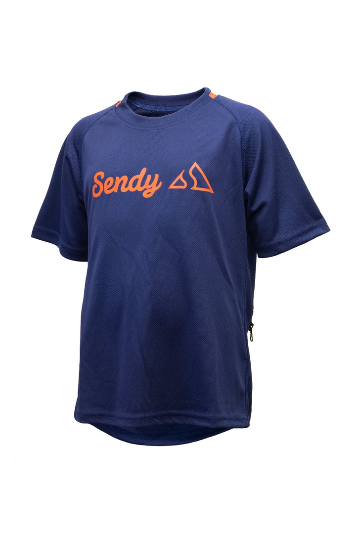 Send It Kids Short Sleeved MTB Jersey | Bold Blue - Mackay Cycles - [product_SKU] - Sendy