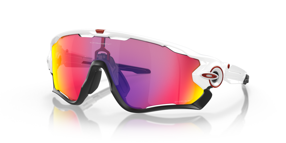 JAWBREAKER POLISHED WHITE W/ PRIZM ROAD - Mackay Cycles - [product_SKU] - Oakley