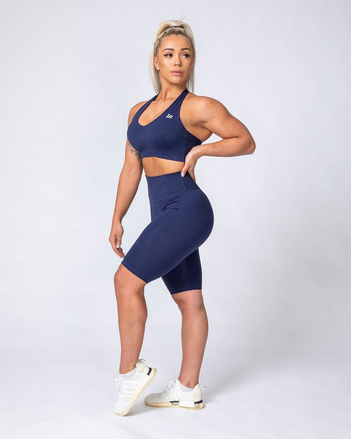 Referee Length High Waist Scrunch - Midnight - Mackay Cycles - [product_SKU] - Muscle Nation