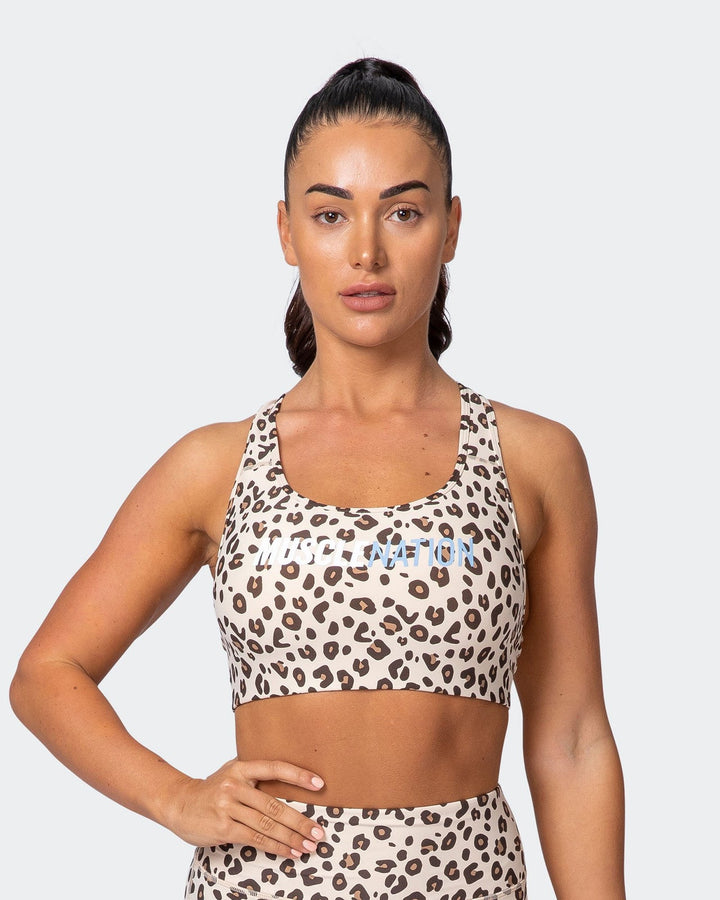 Strike Bra - Cheetah Print - Mackay Cycles - [product_SKU] - Muscle Nation
