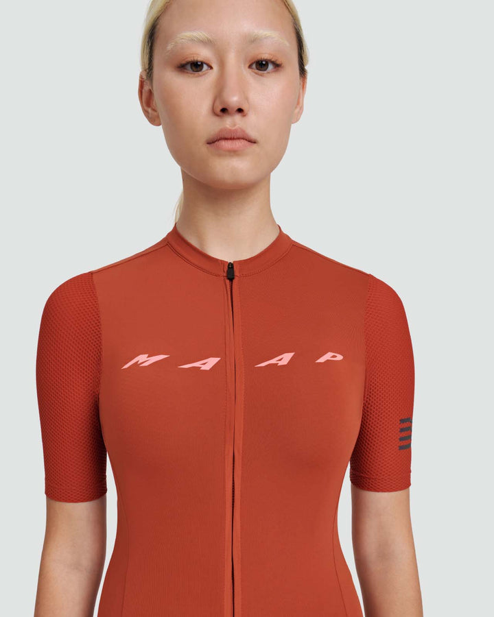 Women's Evade Pro Base Jersey Cayenne - Mackay Cycles - [product_SKU] - MAAP