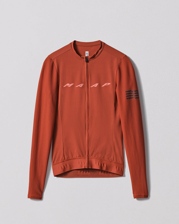 Women's Evade Pro Base LS Jersey Cayenne - Mackay Cycles - [product_SKU] - MAAP