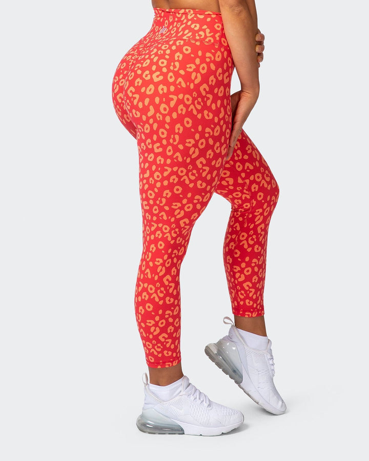 Signature Scrunch 7/8 Leggings - Vibrant Cheetah Print - Mackay Cycles - [product_SKU] - Muscle Nation