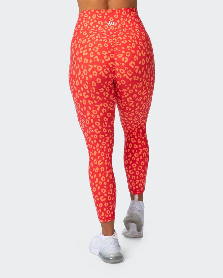 Signature Scrunch 7/8 Leggings - Vibrant Cheetah Print - Mackay Cycles - [product_SKU] - Muscle Nation