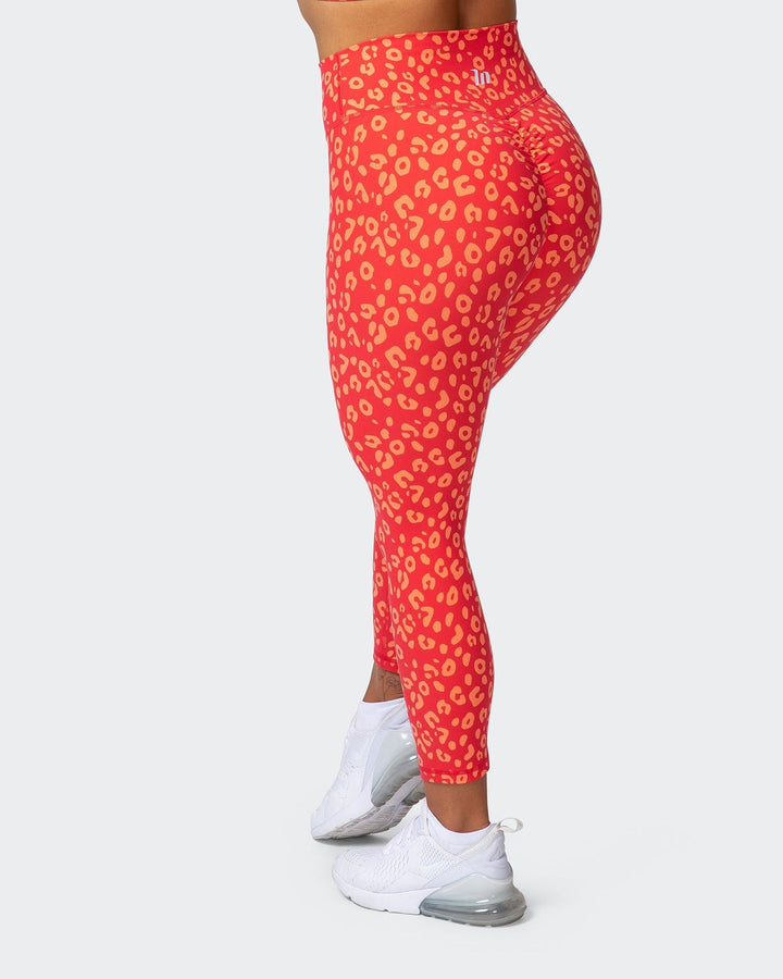 Signature Scrunch 7/8 Leggings - Vibrant Cheetah Print - Mackay Cycles - [product_SKU] - Muscle Nation