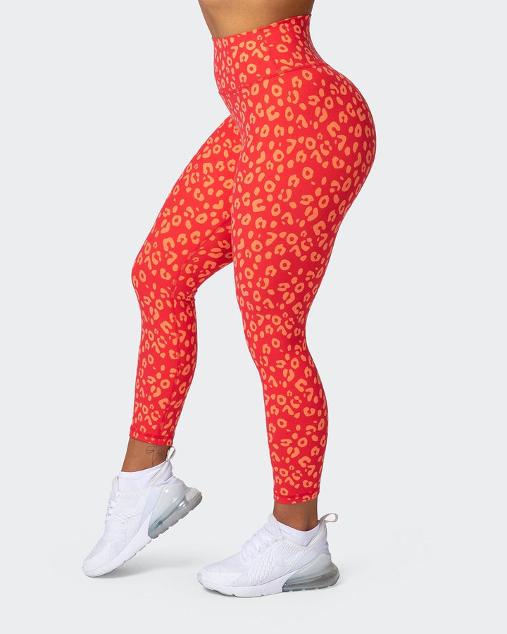 Signature Scrunch 7/8 Leggings - Vibrant Cheetah Print - Mackay Cycles - [product_SKU] - Muscle Nation