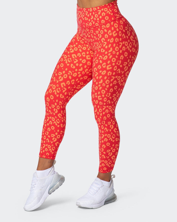 Signature Scrunch 7/8 Leggings - Vibrant Cheetah Print - Mackay Cycles - [product_SKU] - Muscle Nation