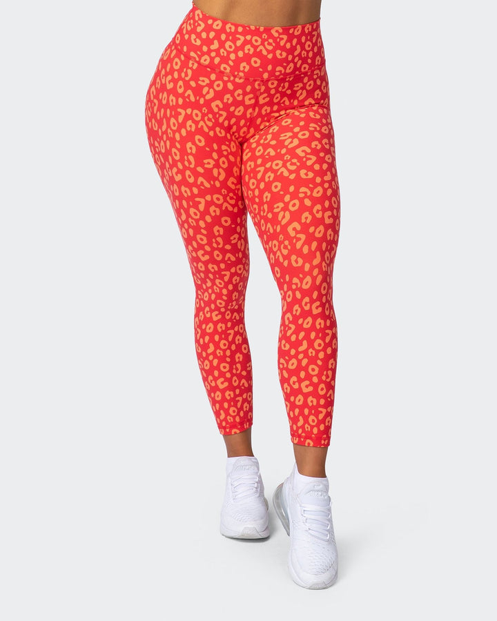 Signature Scrunch 7/8 Leggings - Vibrant Cheetah Print - Mackay Cycles - [product_SKU] - Muscle Nation