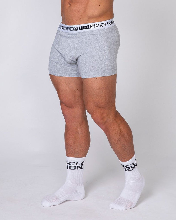 Mens Boxer Brief - 3 Pack (Black, Grey, Navy) - Mackay Cycles - [product_SKU] - Muscle Nation