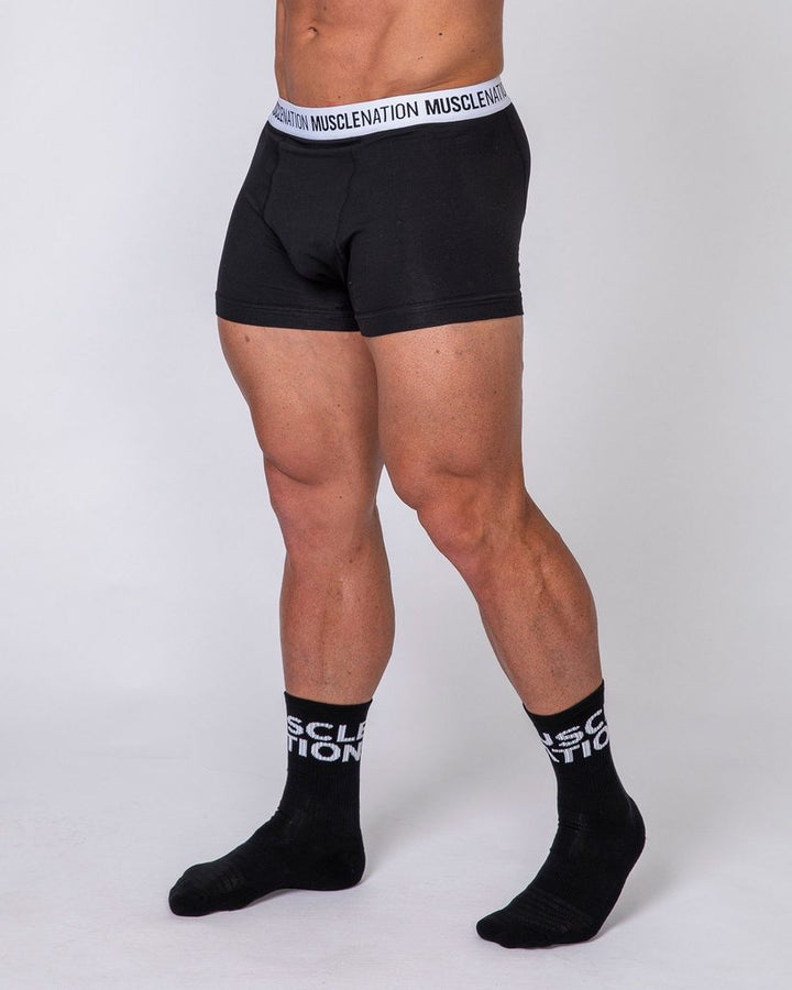 Mens Boxer Brief - 3 Pack (Black, Grey, Navy) - Mackay Cycles - [product_SKU] - Muscle Nation