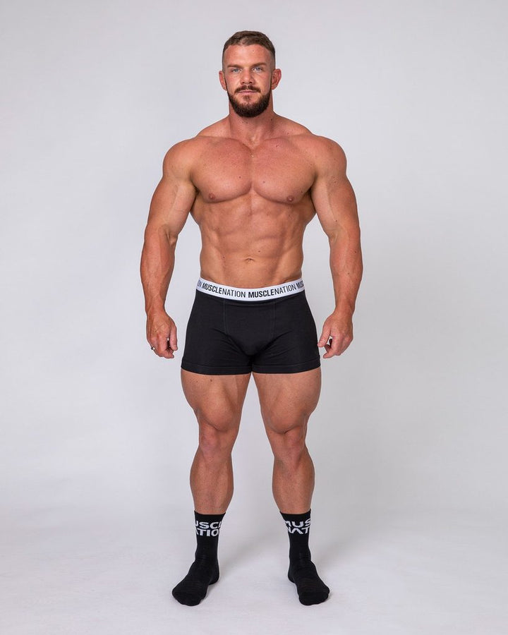 Mens Boxer Brief - 3 Pack (Black, Grey, Navy) - Mackay Cycles - [product_SKU] - Muscle Nation