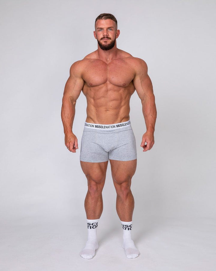 Mens Boxer Brief - 3 Pack (Black, Grey, Navy) - Mackay Cycles - [product_SKU] - Muscle Nation